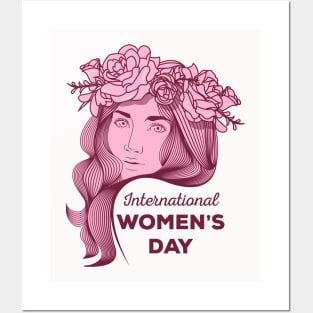 Women's Day Cute 8TH March Posters and Art